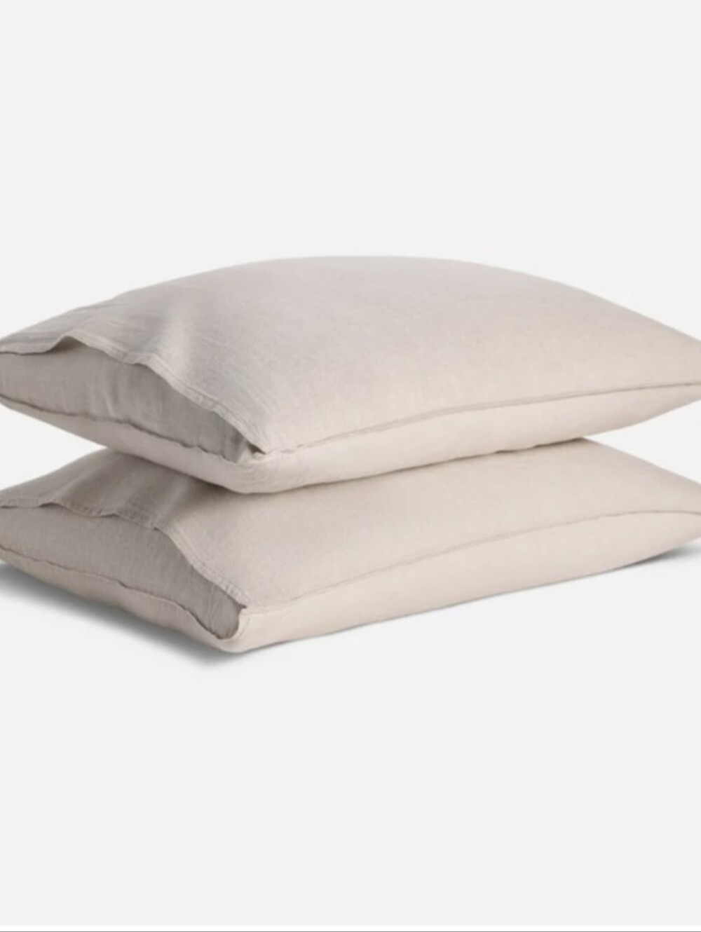 Brooklinen Linen-Blend Pillow Set in Light Taupe